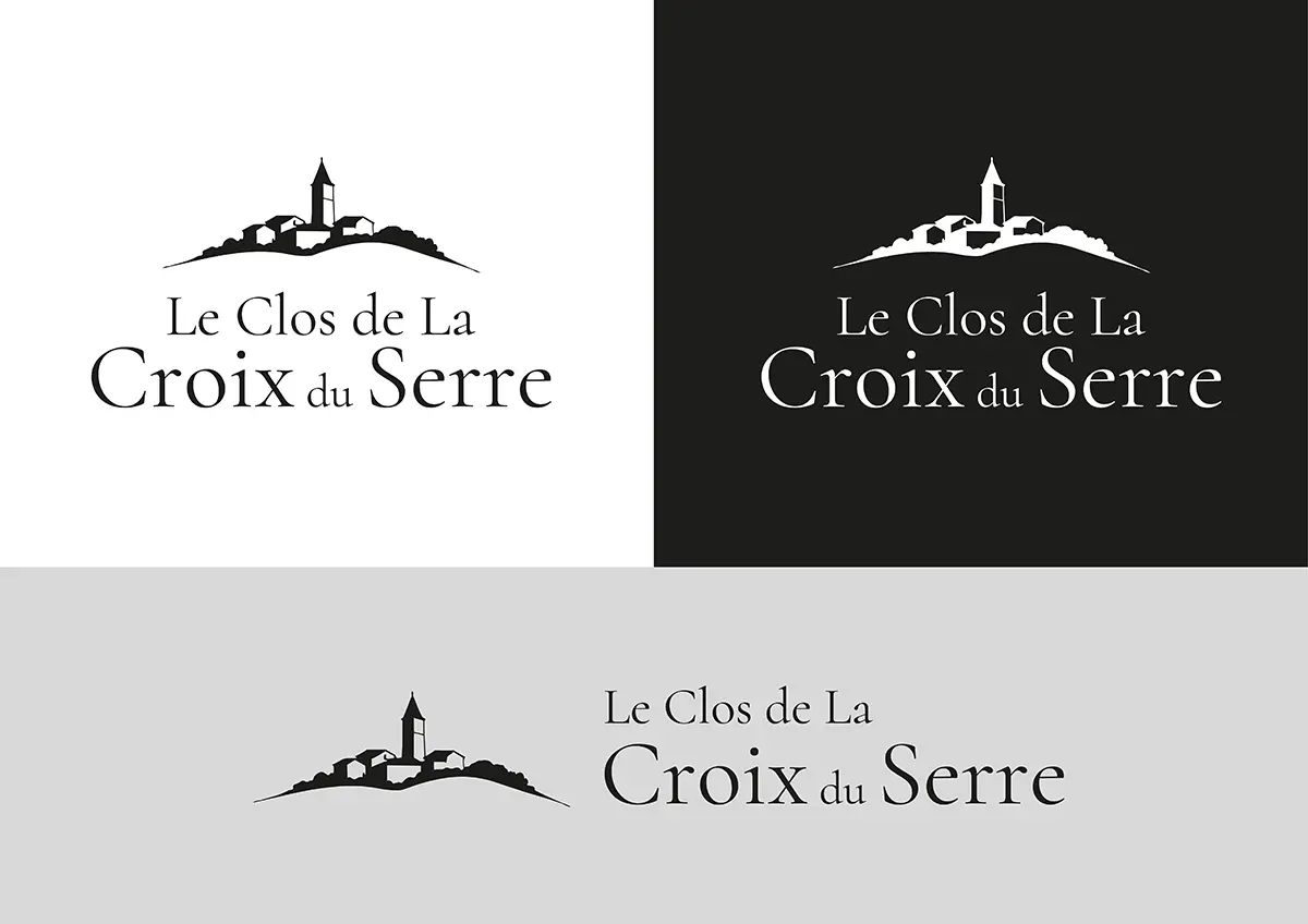 Logo Le Clos de la Croix du Serre pour une maison d’hôtes de caractère en Drôme Provençale